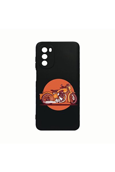 bestcase Husa Silicon, Compatibila cu Motorola Moto G82 / Moto G52, Retro Bik...