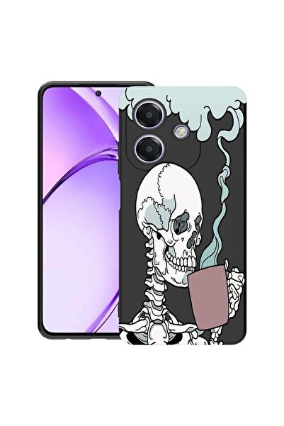 bestcase ¬Æ Husa pentru OPPO A60 5G / A40 / A40M, Skull, Slim Silicon 0.8MM, ...
