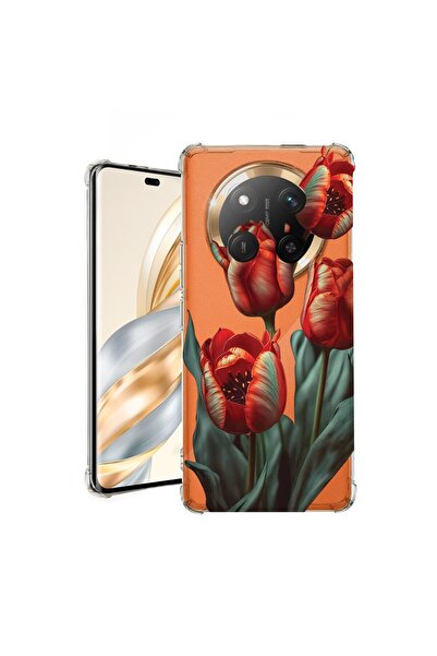 bestcase Husă Antișoc Compatibilă cu Honor Magic7 Lite, Floral - Lalea Roșie,...