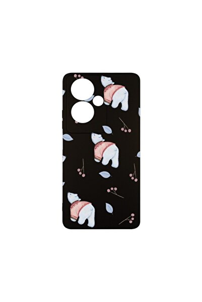 bestcase Премиум силиконов калъф, съвместим с OPPO A79 5G, с десен на полярна...