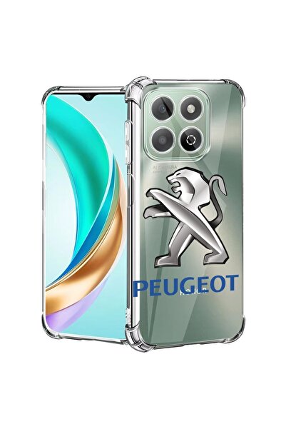 bestcase Съвместим калъф за Honor X8C, Удароустойчив 1.5ММ, Пежо, Защита на к...