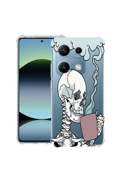 bestcase Αντικραδασμική Θήκη Συμβατή με OPPO A6 Pro, με Σχέδιο Νεκροκεφαλής, ...