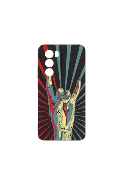 bestcase Θήκη Σιλικόνης Premium, Συμβατή με OPPO Reno12, Rock Festival, Λεπτή...
