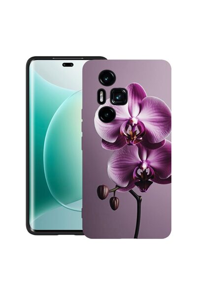 bestcase Калъф за Honor 300 Pro / 300 Ultra с дизайн  "Розова орхидея ", TPU ...