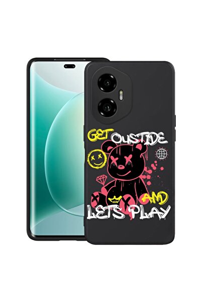 bestcase Θήκη για Honor 300 με σχέδιο αρκουδάκι  "Ας παίξουμε ", TPU Ματ Εξαι...