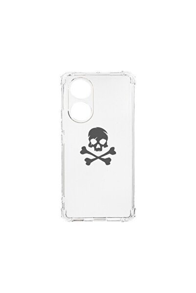bestcase Αντικραδασμική Θήκη 1.5MM, συμβατή με OPPO A38, Σχέδιο Κρανίο, Τεχνο...