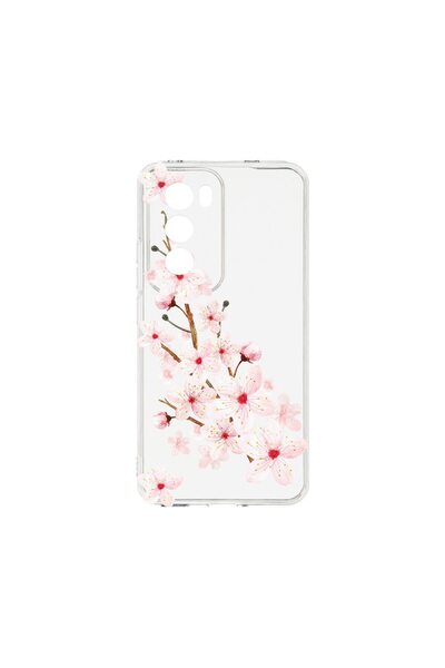 bestcase ¬Æ Husa Clear Silicon 2MM, Compatibila Cu OPPO Reno12 5G, Spring Flo...