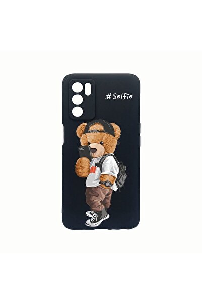 bestcase Husa Silicon, Compatibila Cu Oppo A16s, Selfie Teddy Bear, Rezistent...