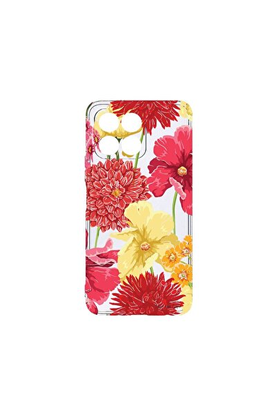 bestcase Husa BestCase¬Æ Silicon Transparent, Compatibilă cu Honor X8B, Flori...