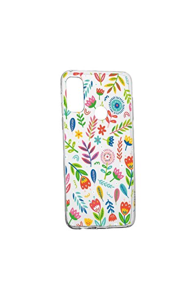 bestcase Husa Silicon Compatibila cu Motorola Moto E40, Happy Flowers, rezist...