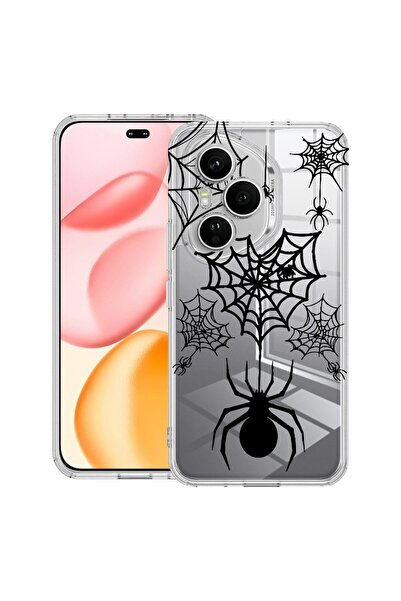 bestcase ¬Æ Husa Clear Silicon pentru Honor 400 Pro, Spider Web, 2036424 T 1036