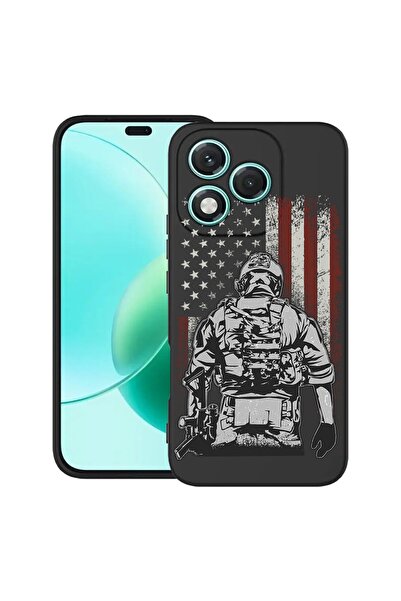 bestcase ¬Æ Husa Slim Silicon pentru Honor 400 Lite, American Soldier, 202287...