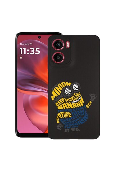 bestcase ¬Æ Husa pentru Motorola Moto G05, Calligraphy Minion, Slim Silicon 0...