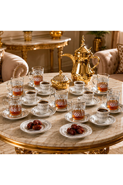 Lavera 36-Pcs Luxurious Arabic-Style Elegant Patterned Hospitality Set