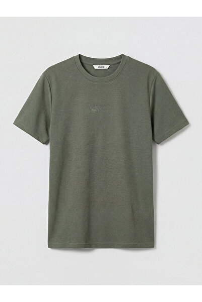 LC Waikiki Özmarka New Season Crew Neck Embroidered Men's T-Shirt