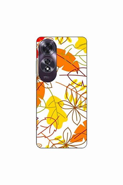 OEM Husa compatibila cu Oppo A60 4G Silicon Gel Tpu Model Autumn Vivid Leaves