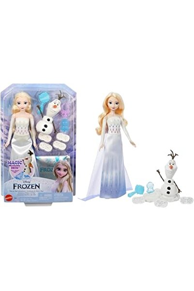mattel Frozen Fashion Doll - Elsa and Olaf with Snow Dough