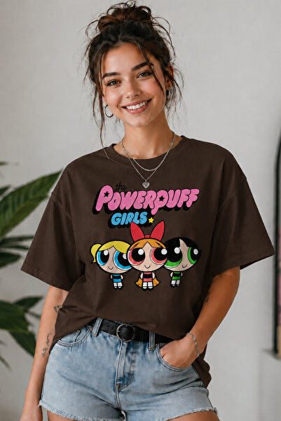 ArtYus Μπλουζάκι Powerpuff Girls με στάμπα Unisex Oversize – Βαμβακερό T-Shir...