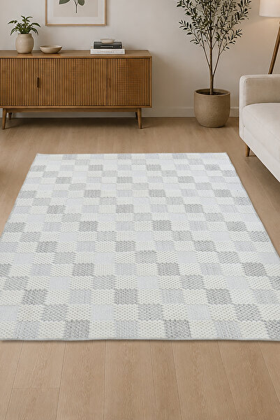 Giza Home Nature Pamuk 30° Yıkanabilir Halı Modern Kilim Oturma Odası Salon M...