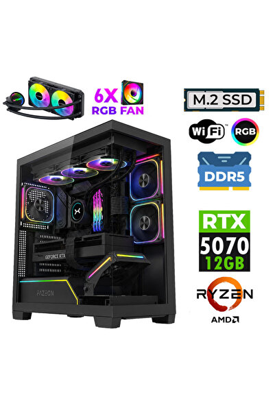 XASER JETT X230 Ryzen 7 7800X3D 32GB DDR5 Ram 1TB M.2 NVMe SSD 12GB RTX5070 S...