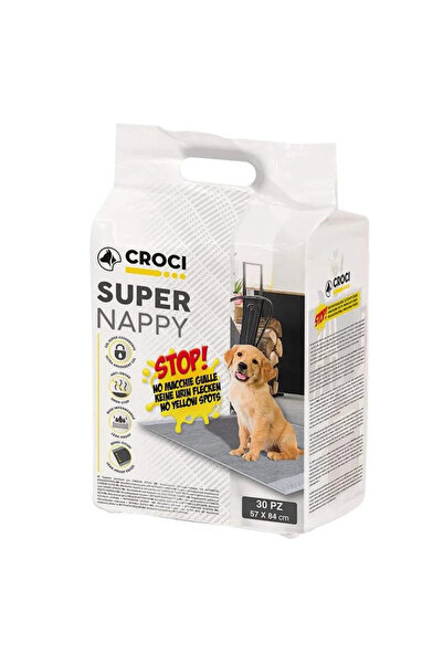 Croci Covorase absorbante pentru câini Super Nappy, Fără pete galbene, Carbon...