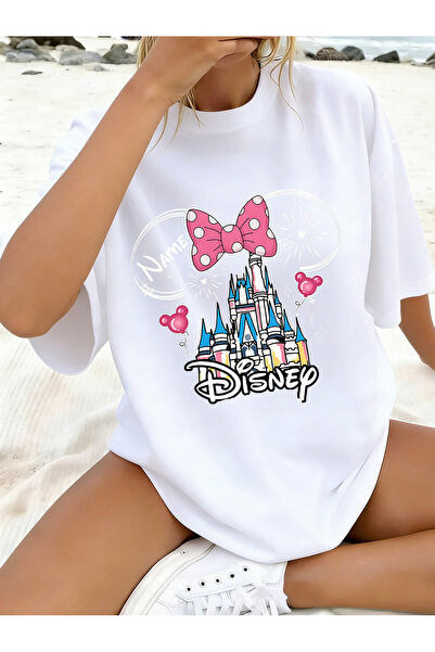 SAUDI DISNEYLAND disneyland Men and Women's 100% Cotton T-Shirt - Oversized C...