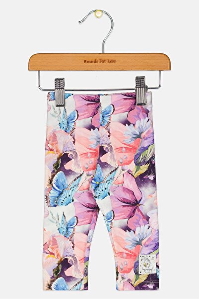 Hey Popinjay Toddlers Girl Floral Print Leggings, Multicolor