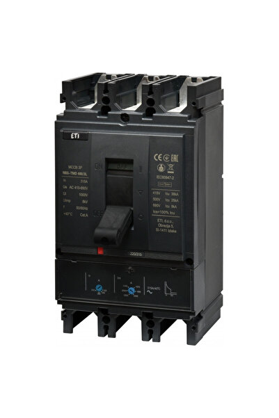 Eti circuit breaker in car nbs-tmd 400/3l 315A 3P 004673101