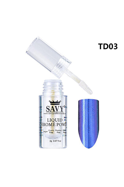 OEM Pigment pentru unghii, Pudră lichidă cu efect de crom, TD03