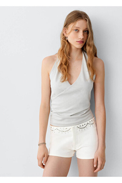 Mango Teen Zımbalı mini şort