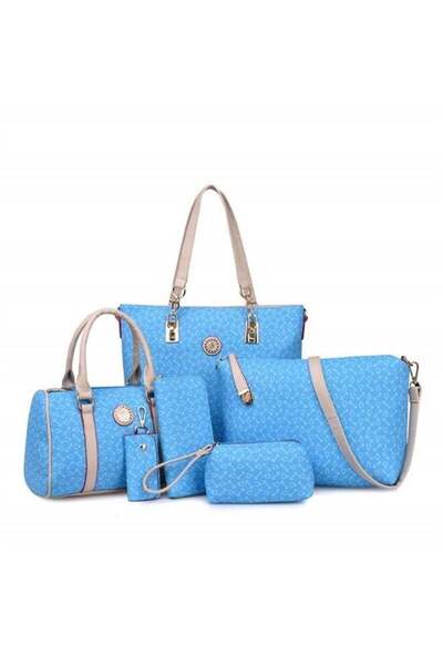 Yongsheng Women Handbag Set 6 Pcs PU Leather Tote Purse Set Multi-purpose Cla...