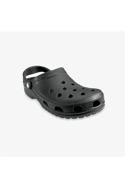 Crocs شعار العلامة التجارية للجنسين مريح للاستخدام اليومي شبشب أسود 10001-001