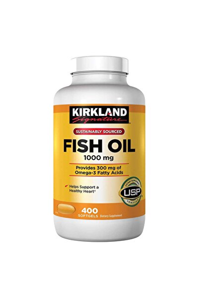 Kirkland Signature زيت السمك المركز مع أحماض أوميغا-3 الدهنية، 400 كبسولة هلا...