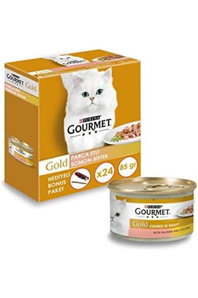 zkra shop Parça Etli Somon Tavuk Kedi Yaş Maması 24x85 gr 1053162