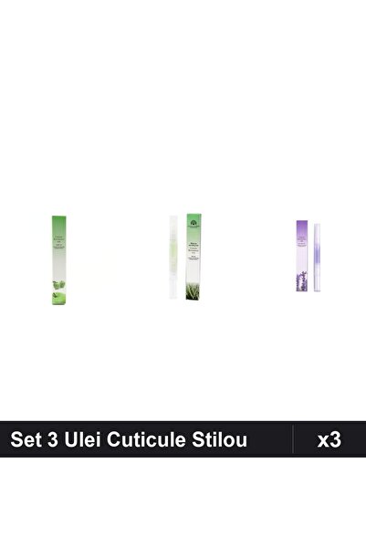 NAİLS Set 3 Ulei Cuticule Tip Stilou - Mar Verde, Aloe Vera, Lavanda