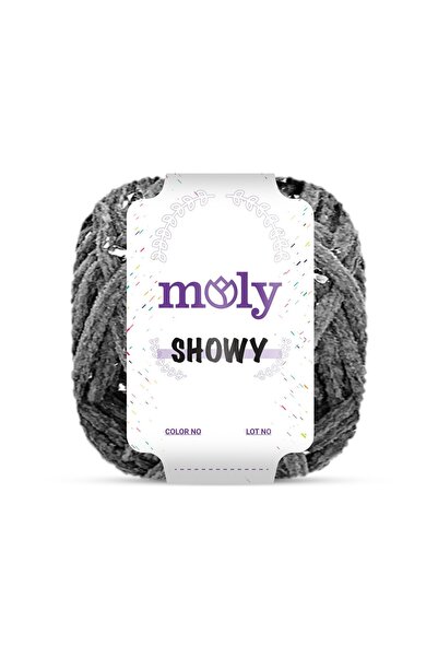 Moly Showy Simli Kalın Örgü İpi | Col. No: 007 | 100 gr 40 mt - XXL Çanta ve ...