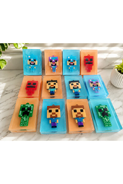 Emek craft Mine Craft karakter oyuncaklı renkli kokulu çocuk sabunu