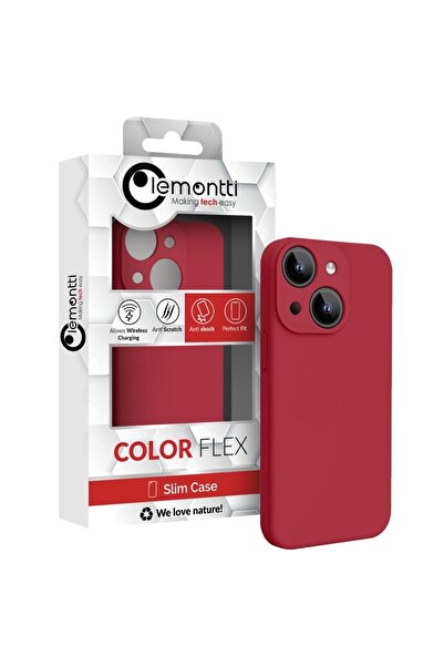 lemontti Husa Liquid Silicon MagCharge iPhone 15 Visiniu (protectie 360°, mat...