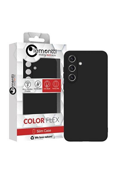 lemontti Husa Silicon Soft Slim Samsung Galaxy S25 FE Negru (material mat si ...