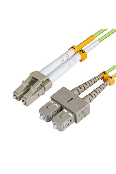 MicroConnect Cablu patch din fibră optică - LC/UPC-SC/UPC 10m OM5 MM Duplex L...