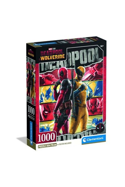 CLEMENTONI Puzzle 1000 Compact Deadpool&Wolverine