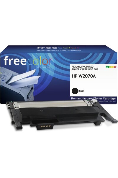 Freecolor Toner HP W2070A negru cu cip, 1600 pagini, compatibil