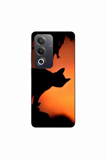 OEM Husa compatibila cu Oppo A80 Silicon Gel Tpu Model Halloween Pisica Neagra