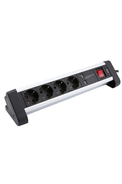 Olympia IOIO Steckdosenleiste SL 2425 U 4xSchuko/2x-A si/sw