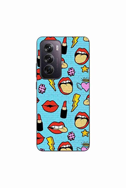 OEM Husa compatibila cu Oppo Reno12 Pro Silicon Gel Tpu Model Pop Art Lips