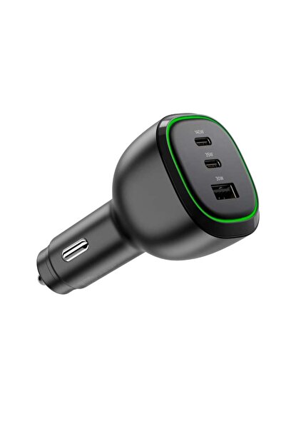 Alogic KFZ Lageger√§t 165W 3 porturi 2xUSB-C+1xUSB-A+USB-C Cablu