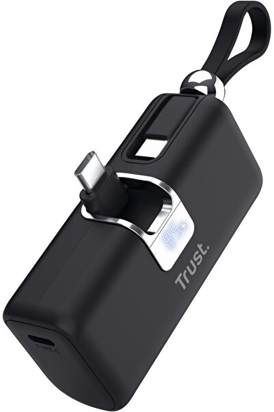 Trust powerbanka PACTO 5000 PD POCKET, ƒçern√°