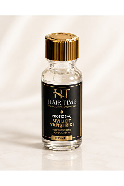 Hairtime Hair Time Protez Saç Sıvı Likit Yapıştırıcı | Güçlü Tutuşlu Şeffaf Protez Saç Yapıştırıcısı 0.15 ml