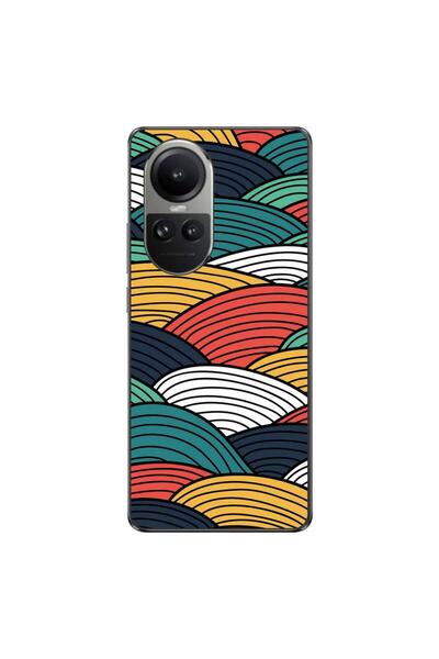 OEM Husa compatibila cu Oppo Reno10 5G Silicon Gel Tpu Model Abstract Striped...