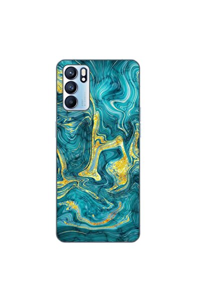 OEM Husa compatibila cu Oppo Reno6 5G Silicon Gel Tpu Model Abstract Gemstone...
